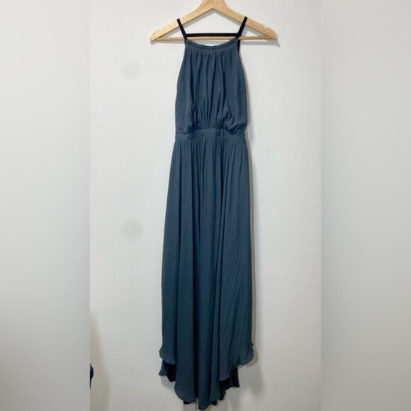 Free People Charcoal Open Harness Maxi Dress size 12 - Picture 4 of 8